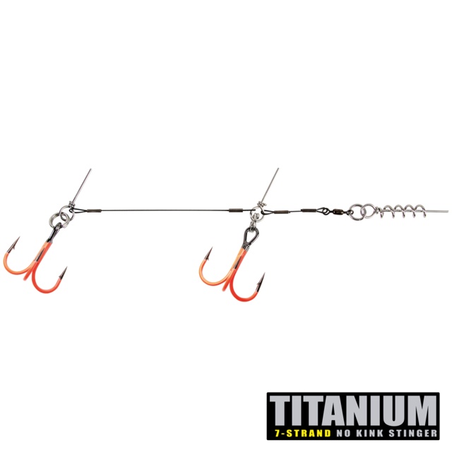 CWC Titanium UV Orange Stinger, 75lb Giant Tandem 3/0