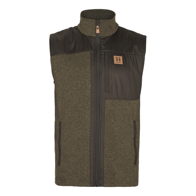 Härkila Kalix fleeceväst - Willow green/Shadow brown