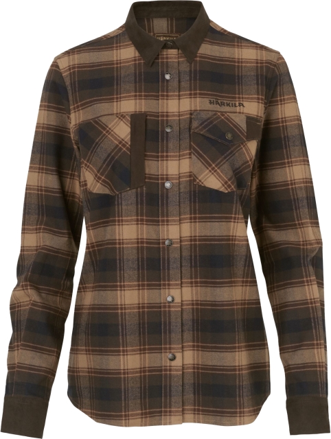 Härkila® Aivak L/S Flanellskjorta Dam Burgundy 