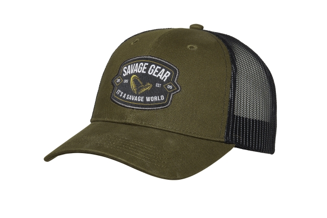 BADGE TRUCKER CAP GREEN
