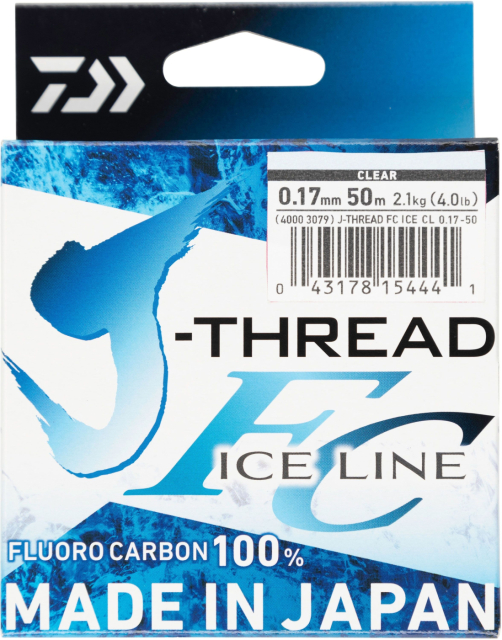 Daiwa® J-Thread Fluorocarbon Ice Line - 0.21mm-50m