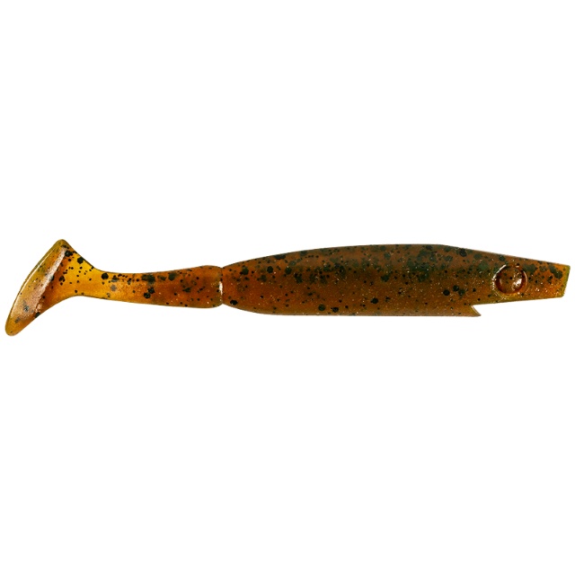 Piglet Shad, 8,5cm, 4g - Motor Oil Pepper - 8pcs