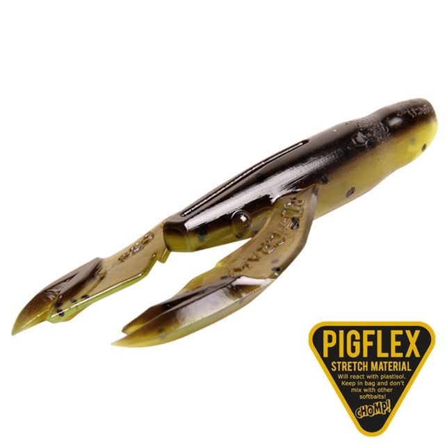 Pig Craw, 7,5cm, 4g - Brown Chartreuse - 6pcs