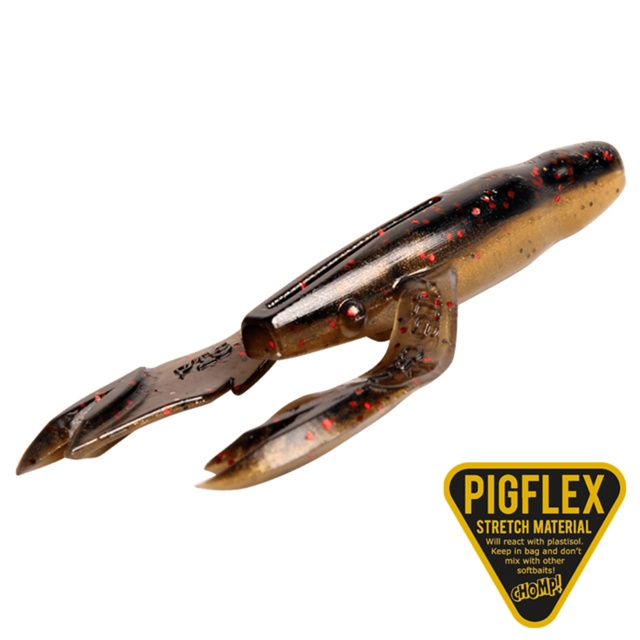 Pig Craw, 7,5cm, 4g - Black Pumpkin - 6pcs