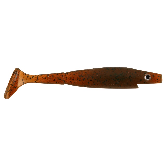 Piglet Shad, 12cm, 12g - Motor Oil Pepper - 4pcs