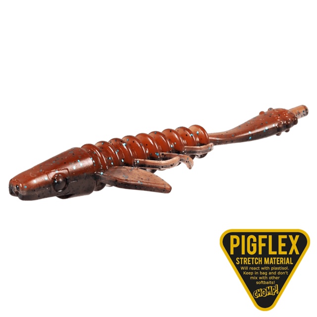 Pigster Gecko, 8,5cm, 2,5g - Cinnamon Smoke Flake - 4pcs