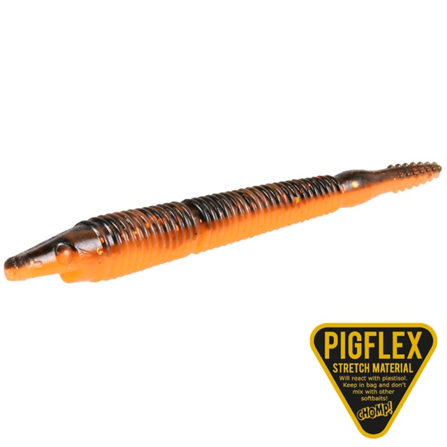 Pigster Crawler, 10cm, 3,3g - Black Pumpkin - 4pcs