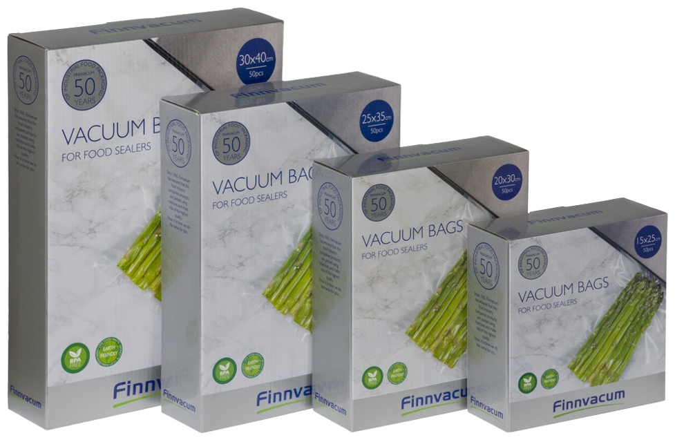 Finnvacum® Räfflade vakuumpåsar 15x25 cm 50st