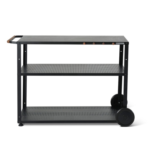 Grillvagn med hjul - Svart