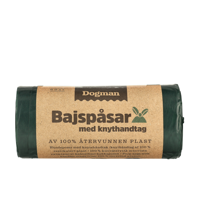 Dogman® Bajspåsar av 100% återvunnen plast 60p