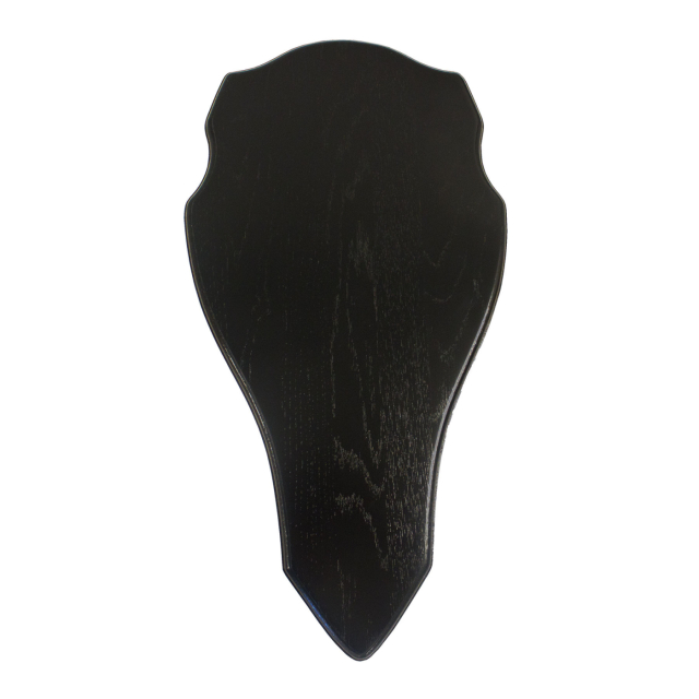 Kronhjortssköld – 48 x 25 cm – Svart