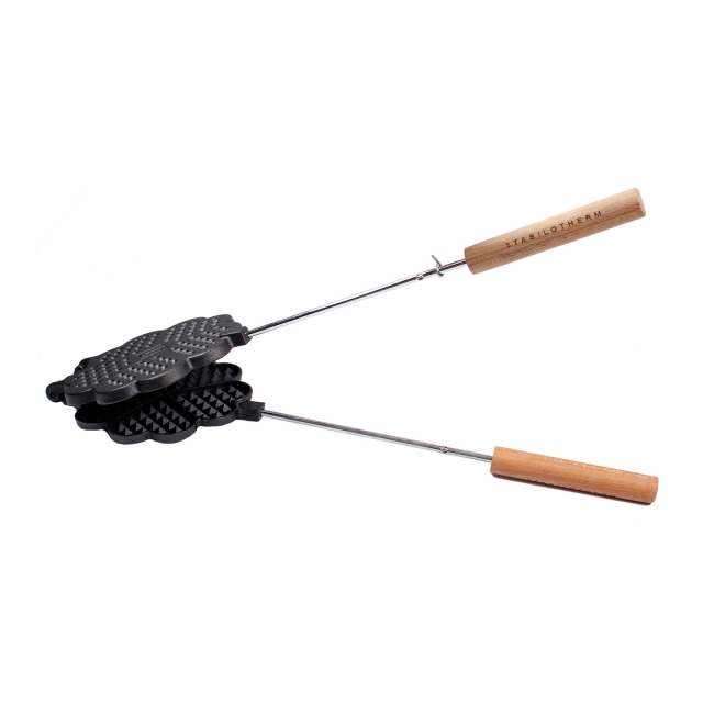 Stabilotherm cast iron campfire waffle iron
