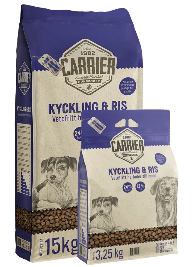 Carrier Kyckling & Ris 3,25kg