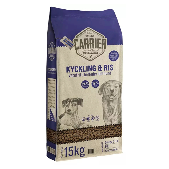 Carrier Kyckling & Ris 15kg