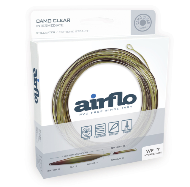 AIRFLO® Delta Clear Camo Intermediate WF6FI fly line