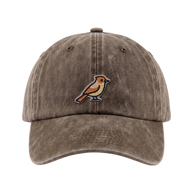 Unglückshäher - Vintage Washed Dad Cap - Braun