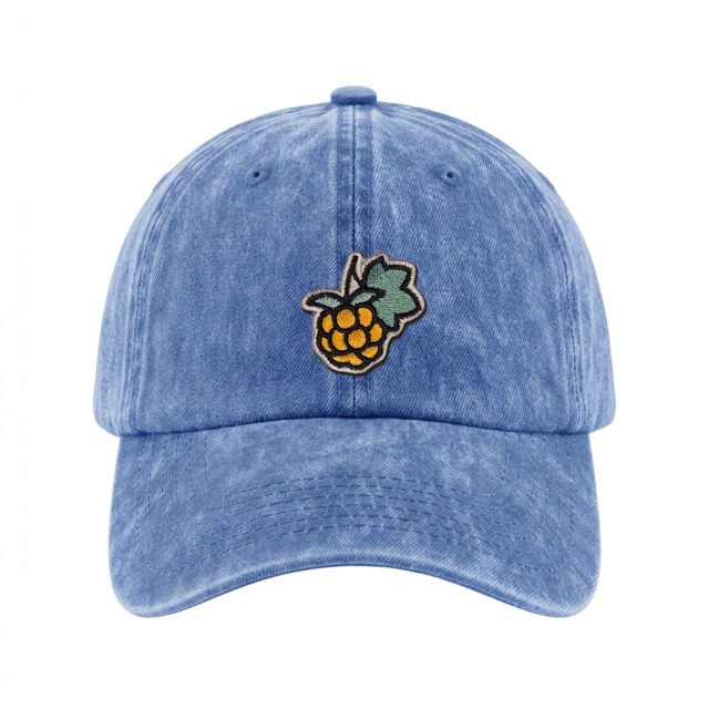 Moltebeere - Vintage Washed Dad Cap - Klarblau