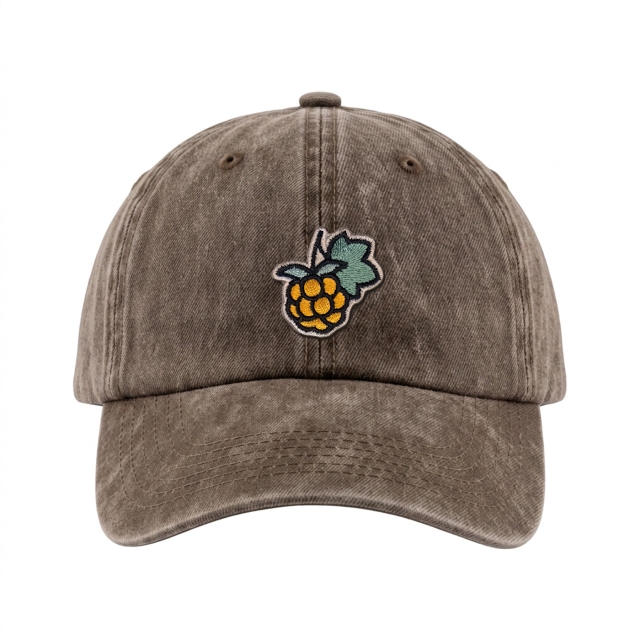 Moltebeere - Vintage Washed Dad Cap - Braun