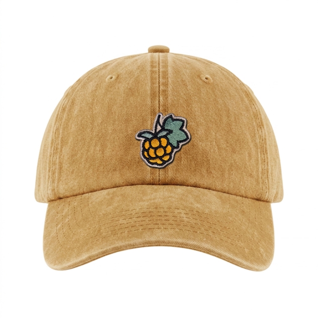Moltebeere - Vintage Washed Dad Cap - Gelb