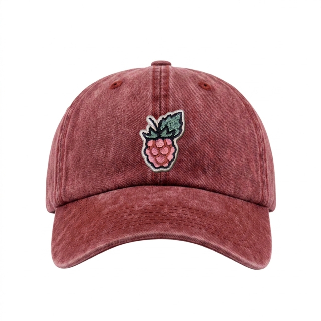 Wilde Himbeere - Vintage Washed Dad Cap - Rot