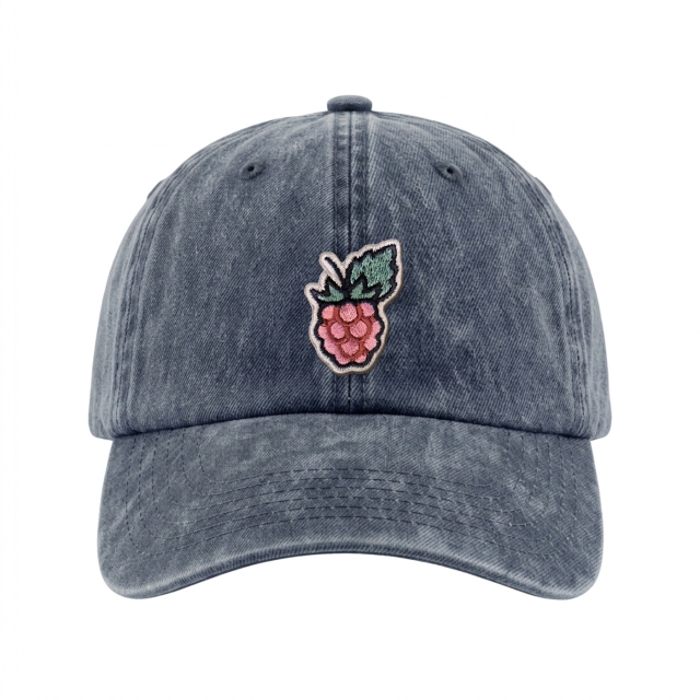 Wilde Himbeere - Vintage Washed Dad Cap - Blau