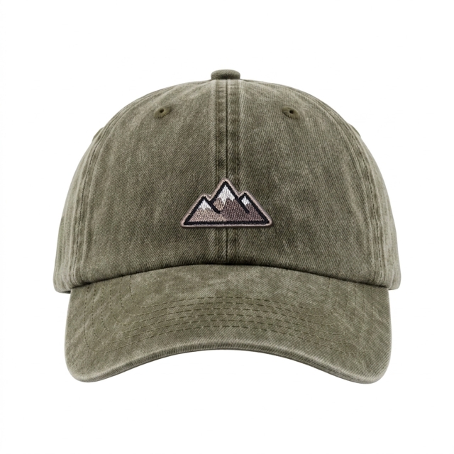 Fjäll - Vintage Washed Dad Cap - Grün