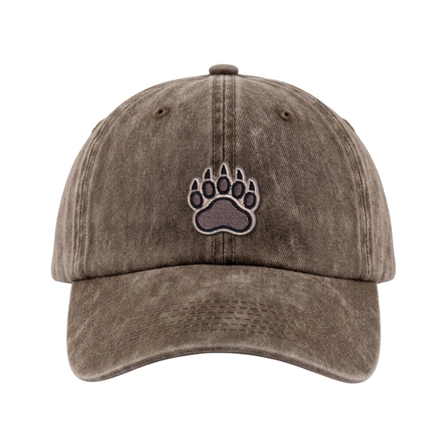 Bärentatze - Vintage Washed Dad Cap - Braun