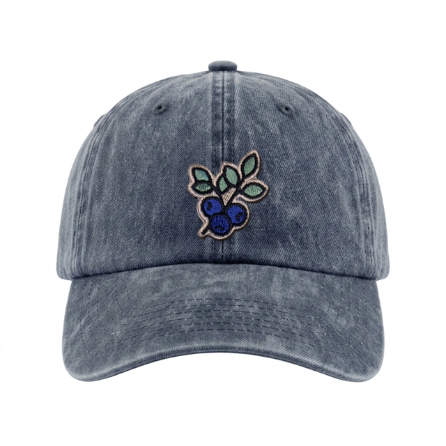 Blaubeere - Vintage Washed Dad Cap - Blau