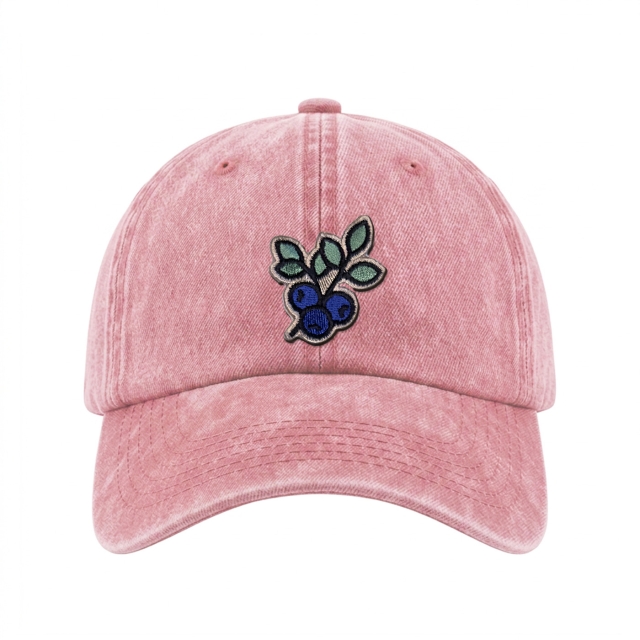 Blaubeere - Vintage Washed Dad Cap - Rosa