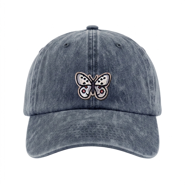 Apollo-perhonen - Vintage Washed Dad Cap - Sininen
