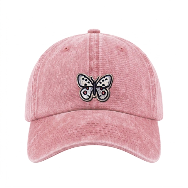 Apollo-perhonen - Vintage Washed Dad Cap - Roosa