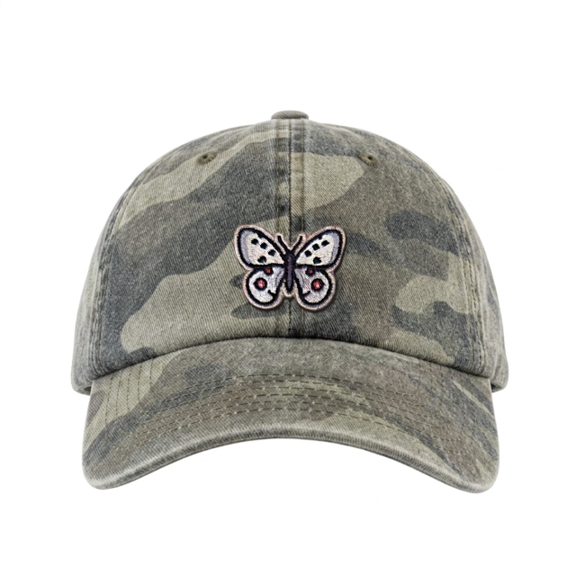 Apollo-perhonen - Vintage Washed Dad Cap - Camo