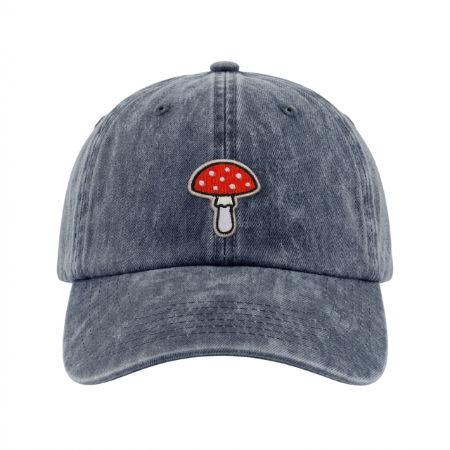 Fliegenpilz - Vintage Washed Dad Cap - Blau