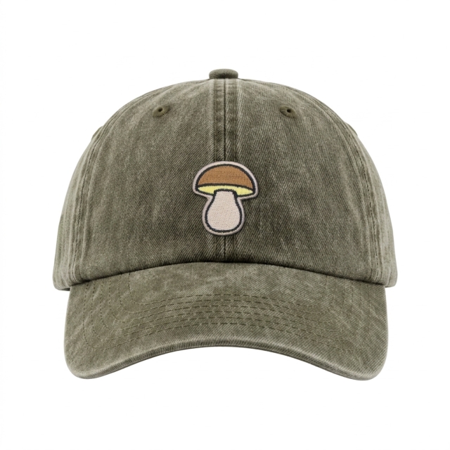 Steinpilz - Vintage Washed Dad Cap - Grün