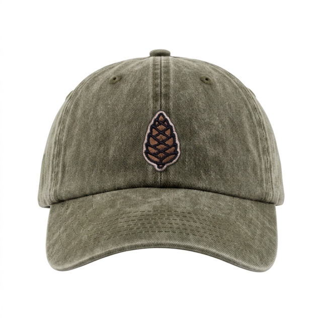 Kleiner Zapfen - Vintage Washed Dad Cap - Grün