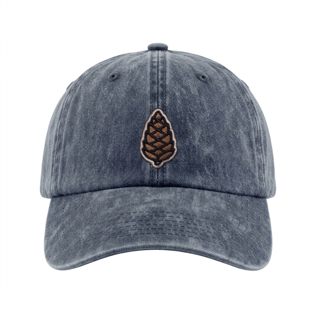 Kleiner Zapfen - Vintage Washed Dad Cap - Blau