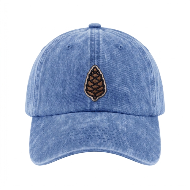 Kleiner Zapfen - Vintage Washed Dad Cap - Klarblau