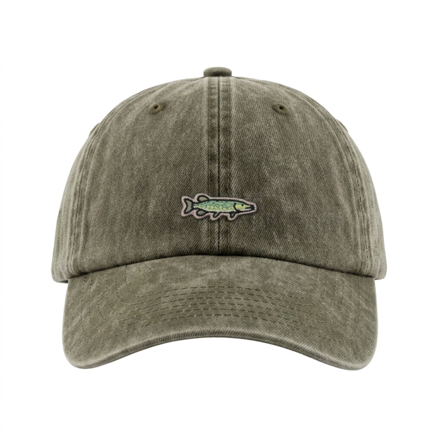 Hauki - Vintage Washed Dad Cap - Vihreä