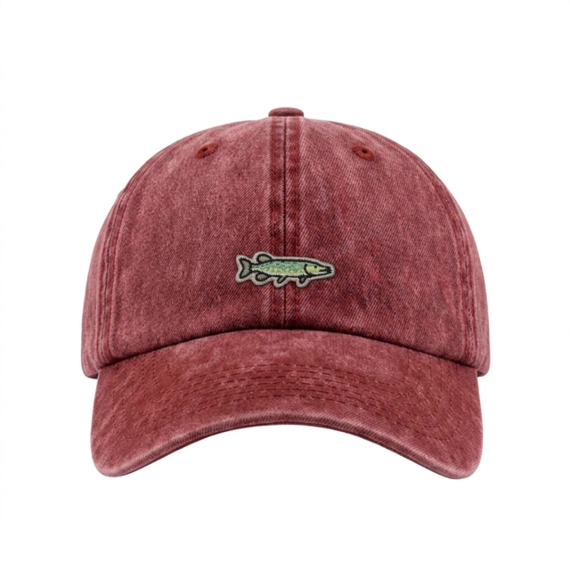 Hauki - Vintage Washed Dad Cap - Punainen