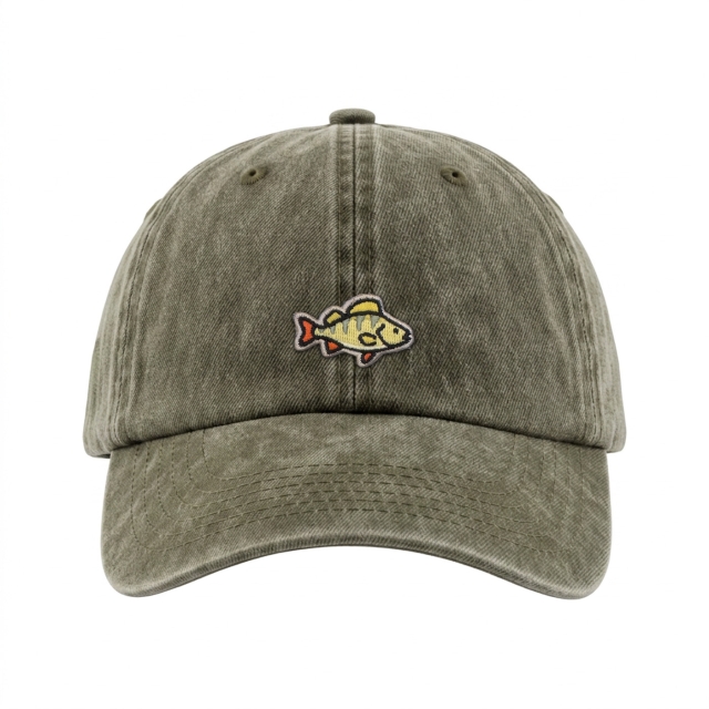 Ahven - Vintage Washed Dad Cap - Vihreä