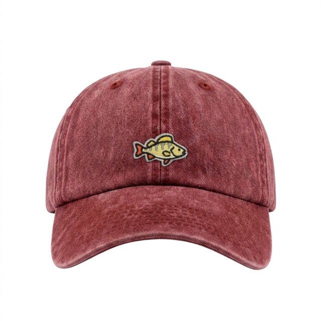 Ahven - Vintage Washed Dad Cap - Punainen