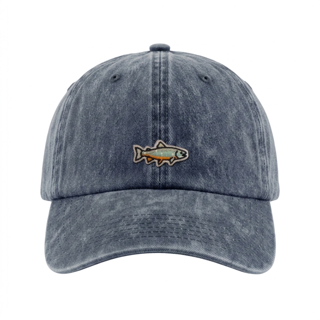 Saibling - Vintage Washed Dad Cap - Blau
