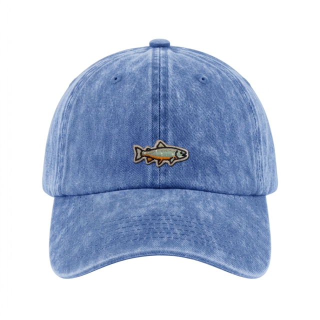 Saibling - Vintage Washed Dad Cap - Klarblau