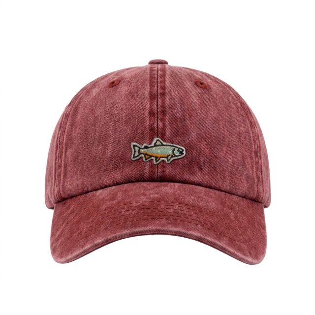 Saibling - Vintage Washed Dad Cap - Rot