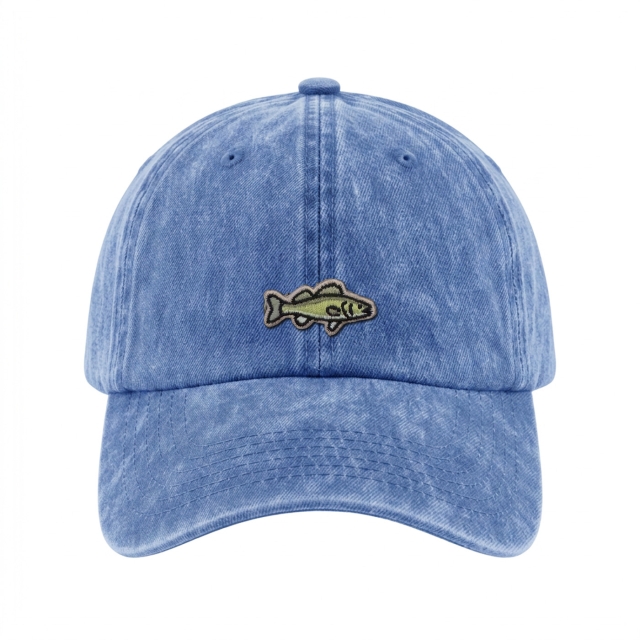 Zander - Vintage Washed Dad Cap - Klarblau