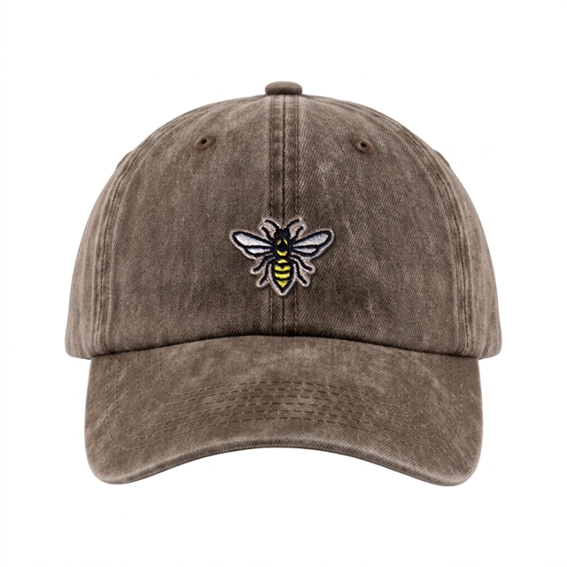 Ampiainen - Vintage Washed Dad Cap - Ruskea
