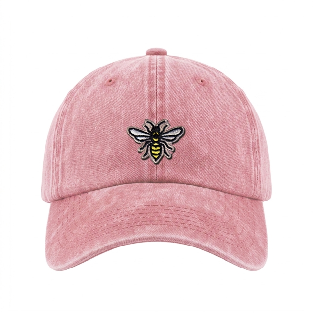 Ampiainen - Vintage Washed Dad Cap - Roosa