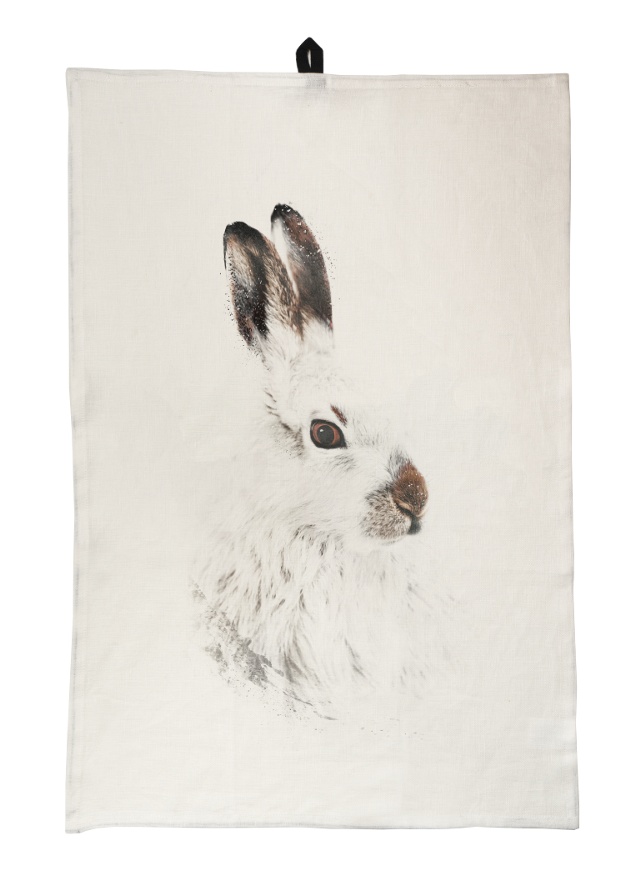 Vinterhare - Kökshandduk 45x65 cm