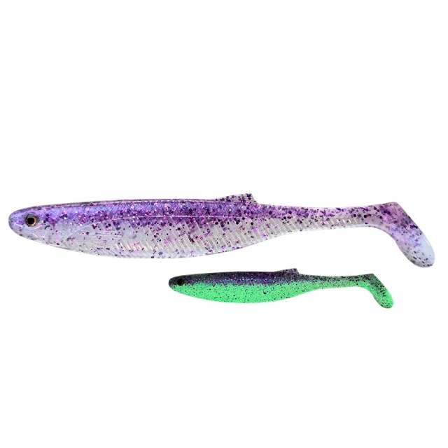 Headbanger BangerShad 12 cm/9g - 5-pack -Deep Purple Glow