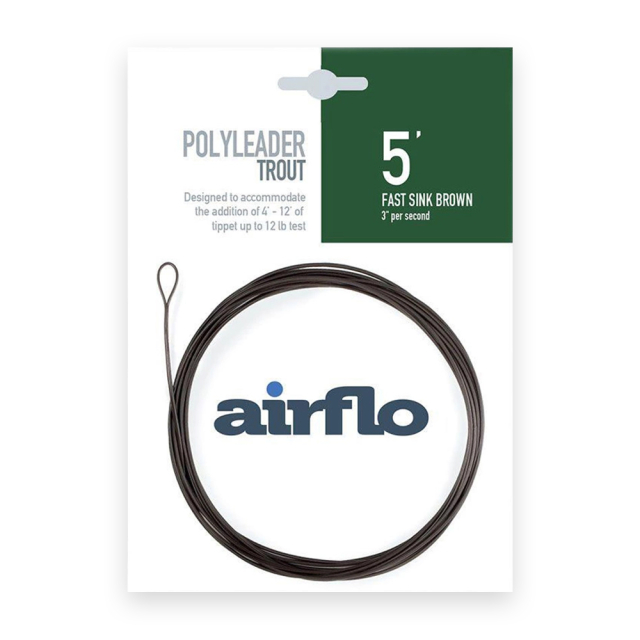 Trout Fast Sink Polyleader 5' - Brown